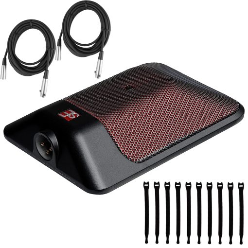 Microfono de Borde Cardioide sE Electronics BL8 con 2 Cables XLR y 10 Corbatas de Velcro