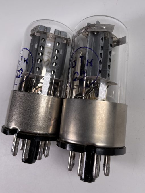 Par emparejado MELZ 6N8S / BASE DE METAL Y PLACA DE AGUJERO 6SN7 1578 - Imagen 4