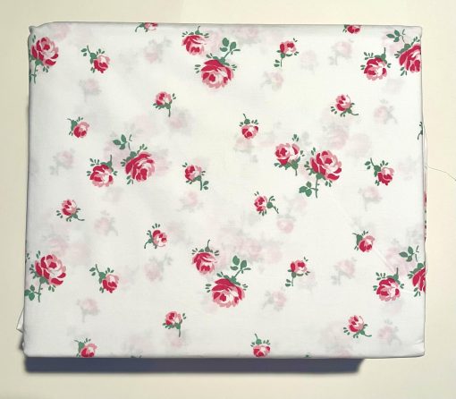 Juego de Sabanas CATH KIDSTON de la Coleccion de Lujo para el Hogar de Londres, 4 Piezas, 200tc, Rosa Floral, 100% Algodon Percale, Fresco y Ligero (SCATTERED ROSE, King (Tamaño Estandar de EE. UU.)), Blanco - Imagen 4