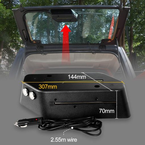 Luz de Tronco LED COWONE para Levante de Vidrio Trasero Compatible con Jeep Wrangler JL JLU 2018-2021 Luz de Carga LED con Luz de Advertencia Blanca/ambar para Camping Pesca Actividades al Aire Libre - Imagen 4