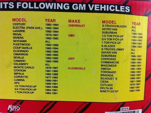 Protector de Bloqueo de Columna de Direccion Vital All-Terrain para Camioneta Chevrolet S10 GMC Sonoma 1984-1994 - Imagen 6