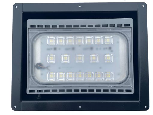 Luz LED para remolque de carga, toy hauler, exterior, empotrada, con foco de inundacion LED de 110V AC (Negro) - Imagen 2