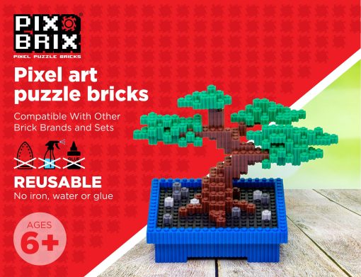Pix Brix Pixel Art Puzzle Bricks ? 6,000 Piezas de Pixel Art en un Contenedor, Paleta de 12 Colores Oscuros ? Ladrillos de Construccion Entrelazados, Crea Construcciones 2D y 3D Sin Necesidad de Agua o Pegamento ? Juguetes STEM, Edades 6 Plus - Imagen 2