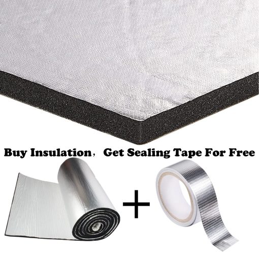 Forro para Capo Zijmat Aislante Acustico Termico 32" x 55" x .62" de Espesor Autoadhesivo Espuma aislante de Aluminio - Cara de Papel de Aluminio - Imagen 7