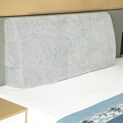 Almohada de Cuna para Cabecero MOSTUZ Queen Almohada de Lectura de Espuma Viscoelastica Almohada Grande para Descansar en la Cama Gris Claro