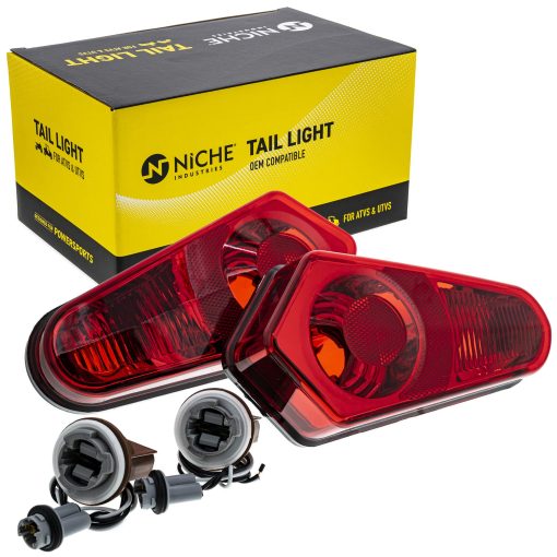 Par de luces traseras de freno NICHE para Polaris Sportsman 400 550 570 1000 800 RZR 4 XP 900 2411153 2411154