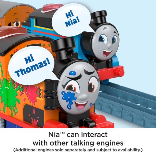 Tren de Juguete Motorizado Thomas & Friends con Nia que Habla y Funciona con Pilas para Ninos de 3+ Anos - Imagen 3