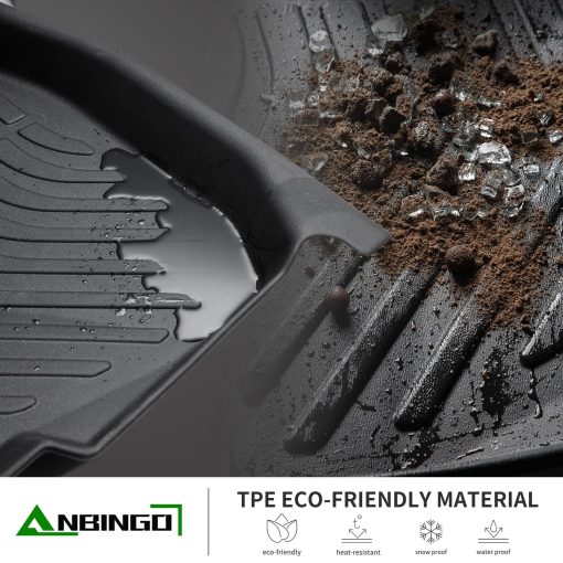ANBINGO - Tapetes Personalizados para Mitsubishi Eclipse Cross 2024 2023 2022 2021 2020 2019 2018 Tapetes de Coche Impermeables Todo Clima Resistentes de TPE para Automoviles Pesados Frontales y Traseros Juego Completo-Negro - Imagen 4