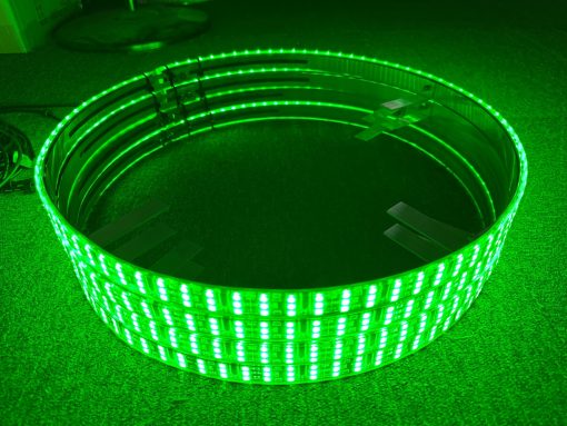 Kit de Luces de Anillo de Rueda LED Triple Fila RGB 15.5'' Dream Chasing con Funcion de Senal de Giro y Freno Bluetooth y Control Remoto IP68 Impermeable para Vehiculos Coche Todo Terreno - Imagen 9
