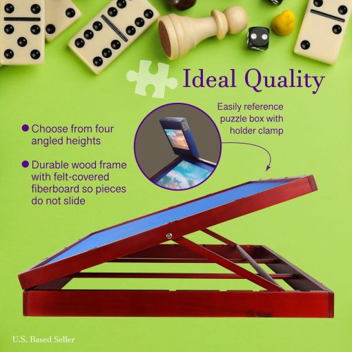 Tablero de Rompecabezas Jigitz de 1500 Piezas - Tablero de Mesa para Rompecabezas Plegable y Ajustable - 26" x 35" Tablero de Rompecabezas Portatil - Imagen 6