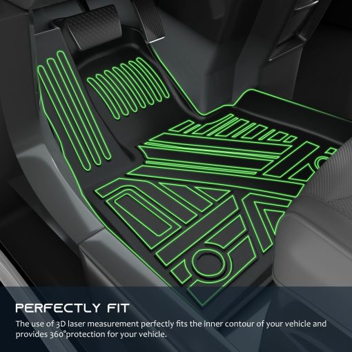 Tapetes para piso FEELON compatibles con BMW X5 2019-2022, 5 asientos con Tapetes de Coche Proteccion contra el clima Alfombrillas Personalizadas Accesorios Interiores de Automoviles Negro - Imagen 8