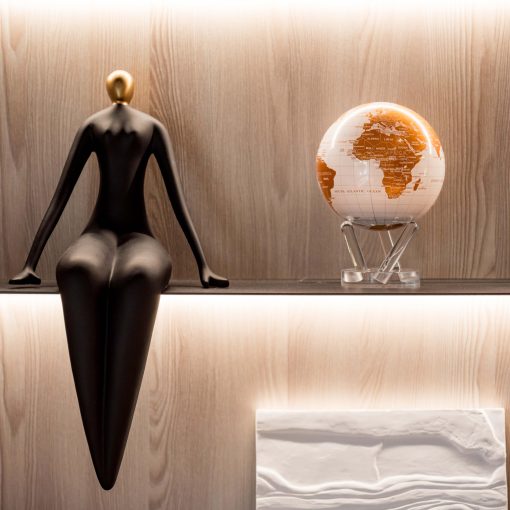 MOVA Globe Metalico Blanco y Oro 4.5" - Imagen 3
