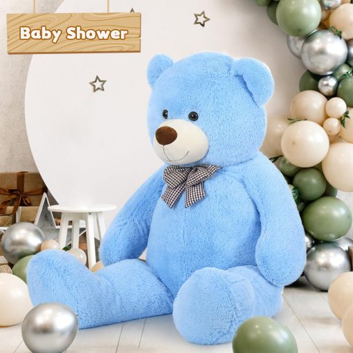Peluche gigante de oso de Toys Studio, oso de peluche azul grande de 59 pulgadas de tamaño real regalo de juguete para novia niños Navidad cumpleaños dia de San Valentin - Imagen 6