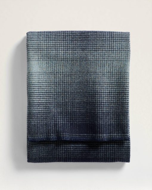 Manta de Lana PENDLETON Eco Wise Shale Navy Plaid (Queen (Estandar U.S.)) - Imagen 2