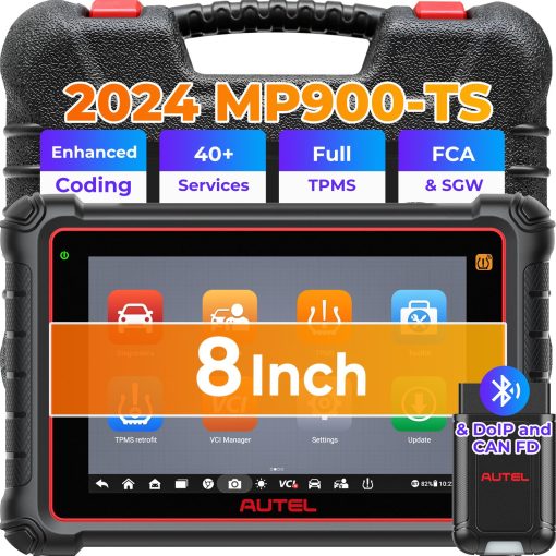 Escaner Autel MaxiPRO MP900-TS: Avance al nivel de MP808S-TS, MP808BT Pro, MS906TS con DoIP CAN-FD, 40+ Servicios, Codificacion de ECU OE, Programacion TPMS Relearn, Prueba Bidireccional, Escaneo de Todos los Sistemas, FCA SGW