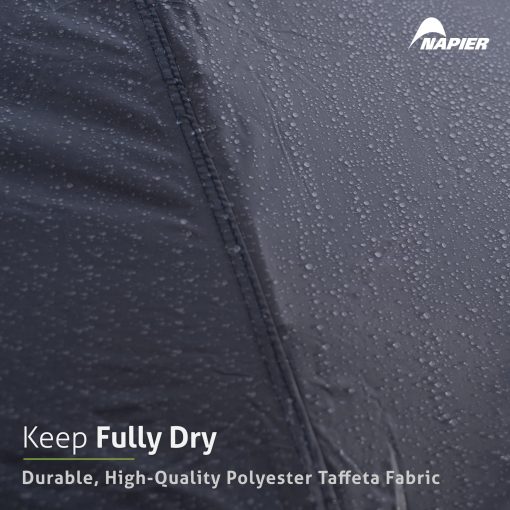 Tienda de Campaña para la Cama de la Camioneta Napier Backroadz - Impermeable para 2 Personas - Facil de Instalar - Estuche de Almacenamiento Compacto - Resistente Refugio para Campamento y Aventura Accesorios para Camionetas - Gris/Verde, Cama Regular Compacta - Imagen 6