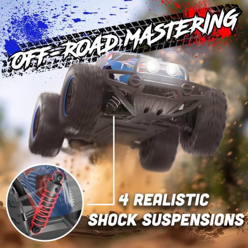 Carro de Control Remoto - Coche RC Rapido 4x4 - 36 mph Motor sin Escobillas Coche de Control Remoto para Adultos y Ninos - Todo Terreno Monstruo, Duradero, Acrobacias de Alta Velocidad con Piezas Extras - Imagen 8
