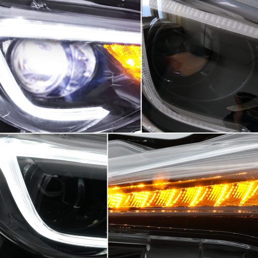 Conjunto de Faros VLAND Compatible con Scion FR-S 2012-2016 Toyota 86 2012-2021 Subaru BRZ 2013-2021, Conjunto de Faros LED con Luz Diurna y Senal de Giro Secuencial, Plug-and-Play (Bombillas No Incluidas) - Imagen 4