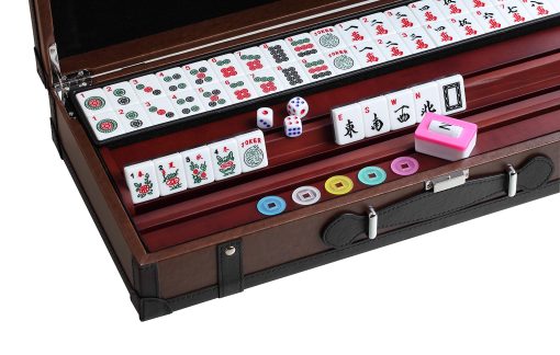 166 American Western Mahjong Mah jongg Set Edicion Limitada Maletin Paisaje Incrustado en Van Gogh - Imagen 5