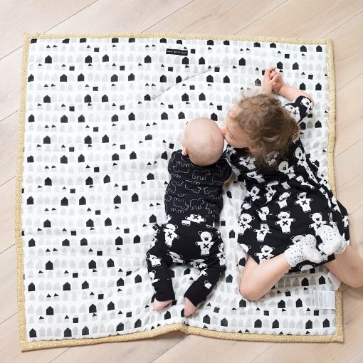 Tapete de Juego Wee Gallery Explore para Bebes - Tapete Reversible para Tiempo Boca Abajo Hecho con Materiales Sostenibles - Tapete de Actividades Acolchado para Tiempo de Juego de Bebes - (40 Pulgadas) - Imagen 5