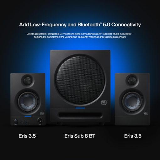 Monitores de Estudio PreSonus Eris 3.5, Par - Altavoces Activos y Potenciados para Produccion de Musica de Campo Cercano, Computadora de Escritorio, Audio Hi-Fi - Imagen 5