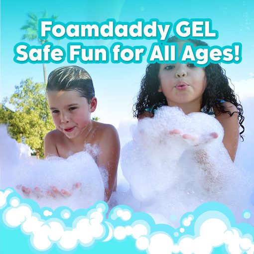 Solucion de Gel para Maquina de Espuma Foam Daddy - Recarga Profesional de Maquina de Espuma de Super Apilamiento, 10 Rondas, Liquido de Maquina de Espuma que Produce 400 Galones de Diversion en Fiesta de Espuma! - 1 Galon - Imagen 7