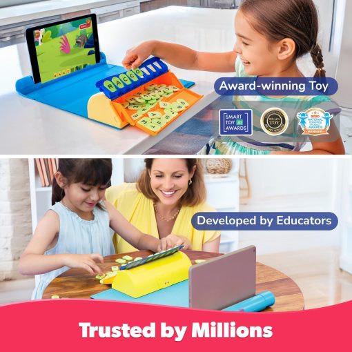 Juego Educativo de Palabras PlayShifu- Kit de Letras Plugo+App con 9 Juegos de Aprendizaje, Regalos STEM para Ninos de 4 a 8 anos Fonetica, Ortografia y Gramatica 48 Fichas de Alfabeto Funciona con tablets y moviles El empaque puede variar - Imagen 5