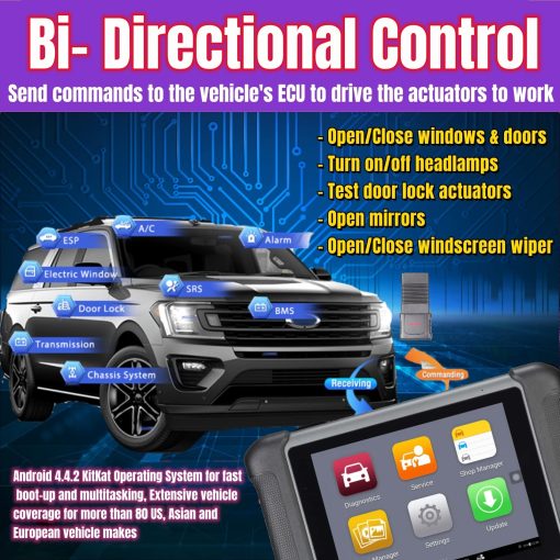 Autel Scanner MaxiSys MS906S 2023 Version Avanzada MS906 MS906BT MK906BT Escaner OBD2 Inalambrico con Probador de Bateria & Herramienta TPMS Control Bidireccional Codificacion ECU 31+ Servicios Compatible con BT506 MV108 - Imagen 5