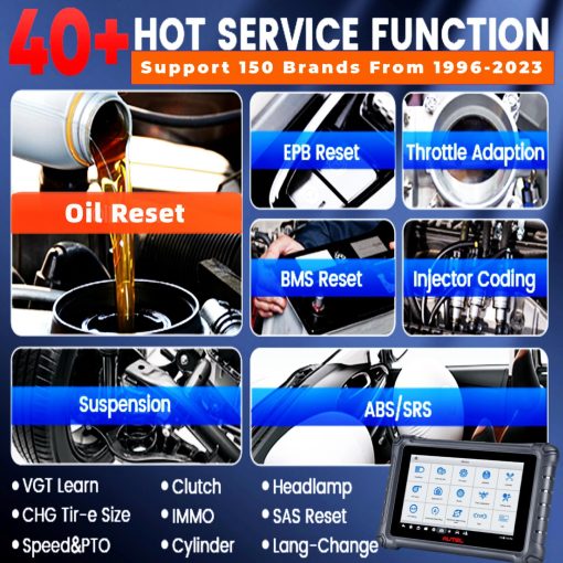 Autel Scanner Maxicheck MX900 Herramienta de Escaner OBD2 Actualizacion de MaxiCom MK808 PRO MX808S MK808 MK808BT DS808 MP808S 40 + Servicios Escaner Bidireccional de Diagnostico de Todos los Sistemas 10000+ Vehiculos DoIP CAN FD - Imagen 5
