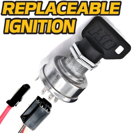 Interruptor de Encendido para Arranque Premium HD Switch AM124137 AM119999 con 2 llaves protectoras SoftGrip para John Deere Compatible con 325, 335, 345 SN#(0-070000) - Actualizacion OEM y llaves estandar - Imagen 3