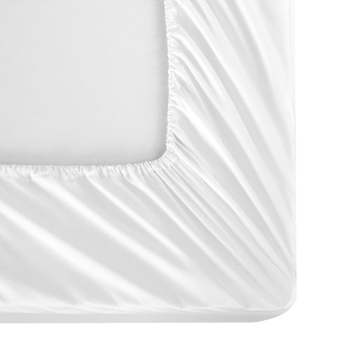 Juego de sabanas Casa Bolaj Designed to Dream Casabolaj Sombreado 100% algodon egipcio saten, coleccion de lujo estilo moderno, 400 hilos (Blanco, King) - Imagen 3