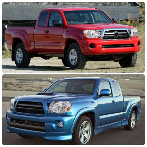 Conjunto de faros ADCARLIGHTS Compatible con Toyota Tacoma Pickup Truck 2005 2006 2007 2008 2009 2010 2011 Ensamblaje de Faros en Carcasa Cromada Reflector ambar Lado del Conductor y del Pasajero - Imagen 3