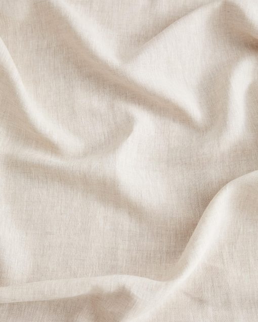 Sabana Plana de Lino Bed Threads - 100% Lino Frances - 170 GSM - Lujo y Respetuoso con el Medio Ambiente - Transpirable, Duradero y Ultra Suave - Sabana Plana Individual - Lavable a Maquina - Twin/Twin XL - Avena - Imagen 3