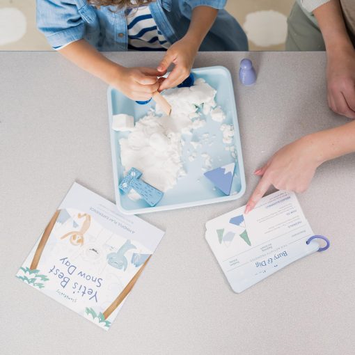 Slumberkins Kinspiration Kit - Mindfulness with Yeti, Incluye Tarjetas de Actividades, Juego y Libro 'El Mejor Dia de Nieve de Yeti' - Fomenta la Atencion Plena y el Juego Sensorial - Imagen 4