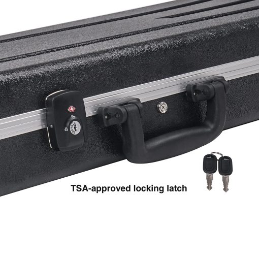 Estuche ligero de carretera Sound Town de ABS para guitarra electrica con cerradura TSA aprobada y interior de espuma EPS acolchada (STEC-500) - Imagen 5
