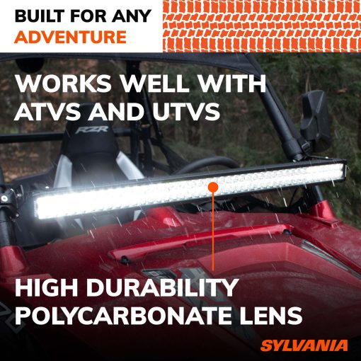Barra de Luz LED SYLVANIA Ultra de 40 pulgadas | Garantia limitada de por vida | Luz Combo de 15120 lumenes crudos | Luz de trabajo impermeable de calidad para todoterreno, camion, tractor, bote, ATV, UTV, SUV, 4x4 - Imagen 4