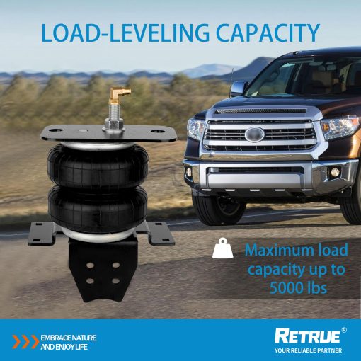Kit de Suspension de Bolsa de Aire RETRUE para Toyota Tundra 2007-2021 [hasta 5,000 libras de Capacidad de Nivelacion de Carga] Reemplaza Firestone 2445 - Imagen 4