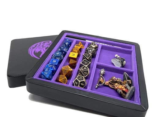 Adventure Box - Bandeja de Dados y Estuche de Almacenamiento con Tapa Magnetica (Cuervo) - Imagen 3