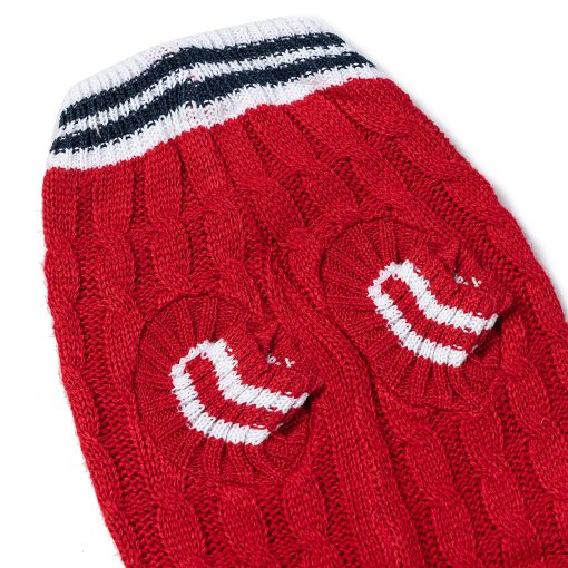 Sueter para Perros de Navidad Pequenos y Medianos Tejido Clasico para Perros Sueter Pullover (Rojo, Grande) - Imagen 8