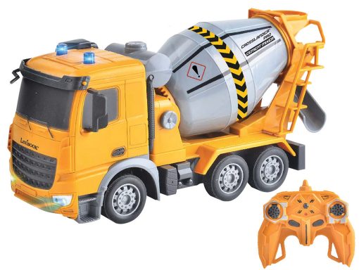 Camion Mezclador de Concreto RC Lexibook, Crosslander pro, Control Remoto, Efectos de Luz, Tanque Giratorio 360?, Recargable, RCP15
