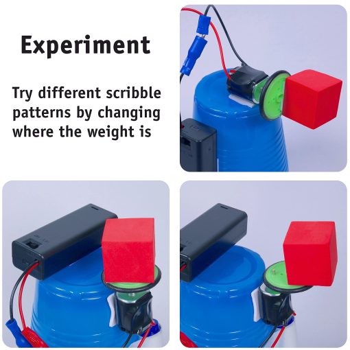Kit STEM de Inventos DIY Doodling Scribble Bot, Paquete de 10, Juguete Cientifico con Circuitos para Ninos de 8 anos en adelante - Imagen 6