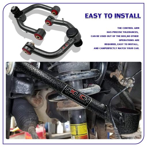 Brazos de control superiores delanteros con junta de rotula para Toyota Tundra 2000-2006, Toyota Sequoia 2001-2007 Brazos Tubulares - Imagen 5