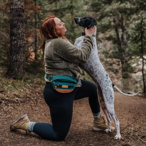 Bolsa de cintura de utilidad Wilderdog para guardar golosinas, pelotas, llaves en 3 bolsillos con correa ajustable y dispensador de bolsas de caca (Evergreen) - Imagen 6