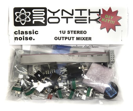 Kit de mezclador de salida estereo 1U Synthrotek DIY