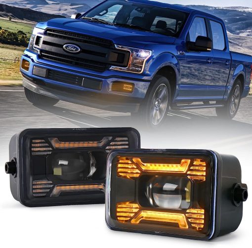 OVSAUTO Faros de Niebla para F150, Luces Brillantes para Parachoques con Haz ambar para F-150 2015-2020, Super Duty 2017-2018