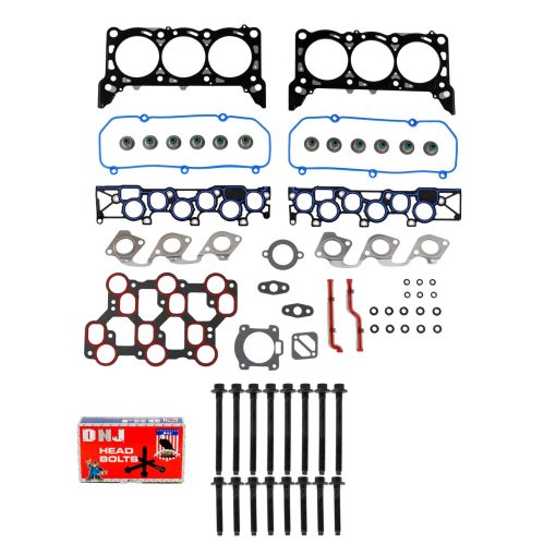 Juego de empaques de culata DNJ HGB4120 con kit de pernos de culata para Ford Mustang 1999-2004 3.8L 232cid V6 OHV