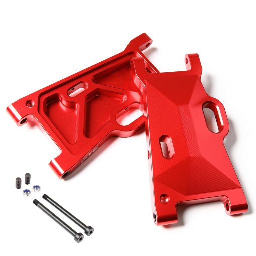 Brazos de Suspension Universal delanteros y traseros de aleacion de aluminio para Coche RC CNC 1/5 para LOSI Desert Buggy XL DBXL (Rojo) - Imagen 2