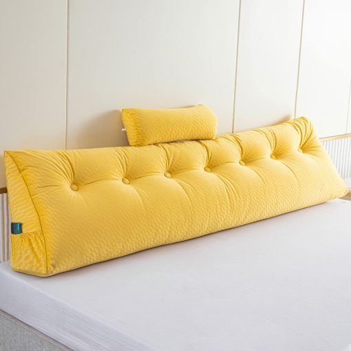 Almohadas para cabecero Gpround + Almohada rodillo para cabeza Almohada de cuña para cabecero Almohada grande para lectura Almohadas de respaldo para sentarse en la cama Soporte King 76x8x20 pulgadas
