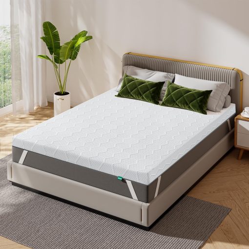 VISCOFLEX Colchon Topper de Espuma Viscoelastica de 3 Pulgadas para Camas Individuales, Soporte de Espuma de Alta Densidad, Doble Capa de Mejor Soporte para el Cuerpo y Alivio de Presion - Imagen 8