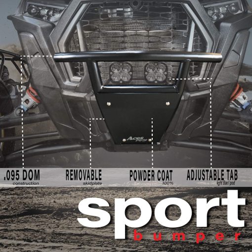 (2014-2021) RZR 1000 / Turbo Front Sport Bumper - Imagen 2